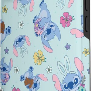 Custodia per iPhone 15 Disney Lilo & Stitch Cute Blue Easter Pastel Stitch Pattern