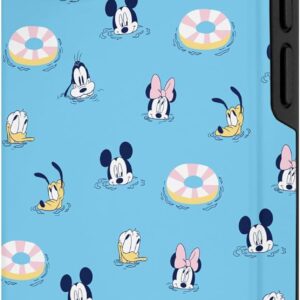 Custodia per iPhone 15 Disney Mickey Mouse & Pals Summer Beach Swimming Fun Pattern