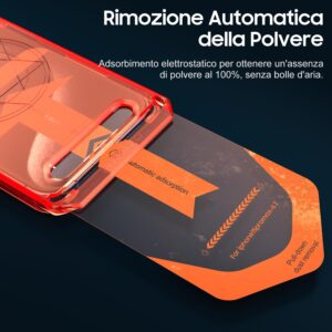 UniqueMe Pellicola Protettiva per iPhone 15 Pro Max, 2 Pezzi per iPhone 15 Pro Max Pellicola Vetro Temperato, Auto Guarigione, Rimozione Automatica Della Polvere, Installazione Facile e Veloce