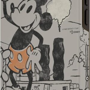Custodia per iPhone 15 Pro Max Disney 100 Topolino Steamboat Willie Sound Cartoon D100