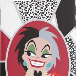Custodia per iPhone 15 Disney Villains Kawaii Cute Crudelia