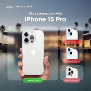 elago Cover Silicone Liquido Compatibile con iPhone 15 Pro Case, Custodia Silicone Premium, Protezione Completa [Struttura Antiurto a 4 Strati], Fodera in Morbida Microfibra Antigraffio (Nero)