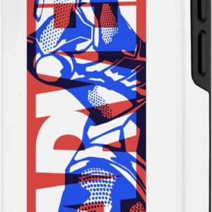 Custodia per iPhone 15 Logo Marvel Iron Man a fumetti Avengers