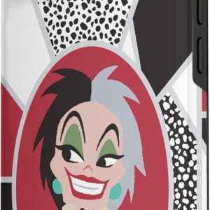 Custodia per iPhone 15 Disney Villains Kawaii Cute Crudelia