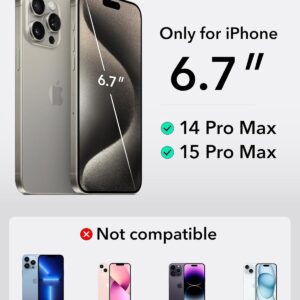 ESR Custodia Impermeabile Smartphone, per iPhone 15 Pro Max/14 Pro Max, Sensibilità al Tocco Sott’acqua, Impermeabile IPX8, Cover Galleggiante Subacquea con Cordino, Ideale per Lo Snorkeling, Nero