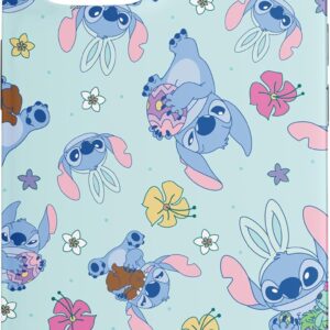 Custodia per iPhone 15 Disney Lilo & Stitch Cute Blue Easter Pastel Stitch Pattern