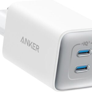 Anker Caricatore USB C 47 W, caricatore 523 (Nano 3), compatto con 2 porte GaN caricatore rapido per iPhone 16/16 Plus/16 Pro Max/15/14/13/12, Galaxy, Pixel 4/3, iPad/iPad Mini (cavo non incluso)