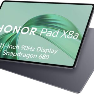 HONOR Pad X8A 4GB 128GB, Espandibile fino a 1TB, WIFI Tablet, 11 Pollici 90Hz Display, Snapdragon 680, 4 Altoparlanti, 8300mAh Batteria, Corpo in Metallo, Android 14, Google Service, Grigio