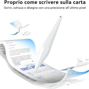 HJCE Penna per Apple iPad A16 (11th) Pencil (USB C) Precisione pixel, Sensibilità di inclinazione, Compatibile con iPad 11 (A16)/10/9/8/7/6, Pro 12,9/11/13 pollici, Air 3/4/5, Mini 5/6/A17