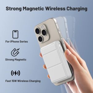 Azmuth Power Bank, per Magsafe Powerbank iPhone 10000mAh, Caricatore Portatile Magnetico Wireless 22.5W PD Ricarica Rapida con Display LED Batteria Esterna per iPhone 16/15/14/13/12/Pro/Pro Max
