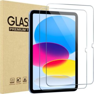 ProCase Pellicola iPad 10 Generazione 10,9 Pollici/iPad 11 Generazione A16 11 Pollici 2025 2 Pezzi, Vetro Temperato (A3354 A3355 A3356 A2696 A2757 A2777) Durezza 9H, Anti Graffio