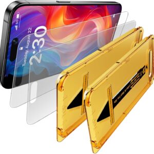 Ksleri 2 Pezzi Pellicola Opaca per iPhone 16/ iPhone 15 6,1 Pollici, Rimozione Automatica Della Polvere, Installazione Rapida, Vetrino Opaco Vetro Temperato Protettiva, Antiriflesso e Anti-Impronte