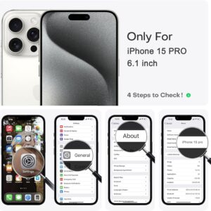 Knrlqim Magnetica Cover con Cordino per iPhone 15 Pro, Compatibile con Magsafe,Custodia con Laccio Collana Tracolla Corda,Traslucida Opaca Hard PC Sottile Antiurto Protettiva Case,Nero
