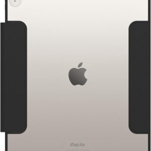 OtterBox Symmetry Folio Custodia per iPad Air 13 pollici (2024 M2, 2025 M3), antishock e cadute, custodia Folio protettiva sottile, testata a norme MIL-STD 810G, Nero