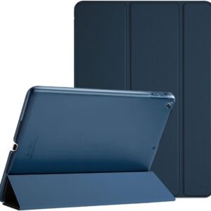 ProCase Custodia per iPad 9.7 2018 6a Generazione/2017 iPad 5a Generazione – Smart Cover Stand Ultral Leggero Slim,con Cover Posteriore Traslucida Smerigliata per iPad 9,7 pollici–Blu Marino