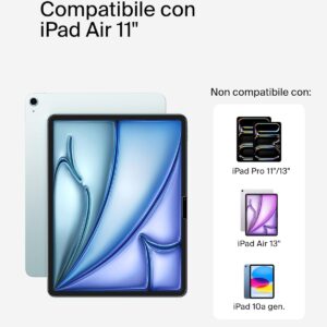 Belkin ScreenForce TemperedGlass Proteggi schermo per iPad Air 11”, vetro temprato con durezza di 9H, spessore di 0,33 mm, antigraffio, installazione facile, compatibile con custodie e Apple Pencil