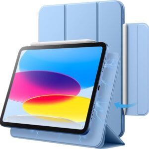 JETech Custodia Magnetica per iPad (A16) 11a/10a Generazione (2025/2022), Attaccamento Magnetico, Sottile Cover con Auto Svegliati/Sonno (Blu)