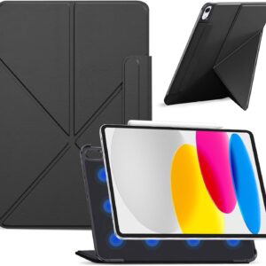 Hinnwer Custodia Cover Compatibile con iPad (A16) 11 Generazione 11 Pollici 2025/iPad 10 Generazione 10,9″ 2022, Custodia Magnetica con Supporto Told, Auto Sonno/Veglia, Custodia Rigida Nero