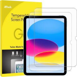 JETech Pellicola Protettiva per iPad (A16) 11a/10a Generazione (2025/2022), Vetro Temperato, HD Chiaro, Pacco da 2