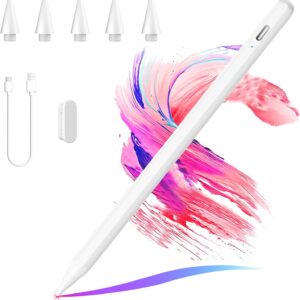 CC Store Penna per Apple iPad(2018-2025), Stylus Pen Ricarica Rapida & Sensibile all’Inclinazione & Rifiuto del Palmo, Compatibile iPad A16 11/10/9/8/7/6, Air M3/M2/5/4/3, Mini 7/6/5, Pro 12.9/11/13