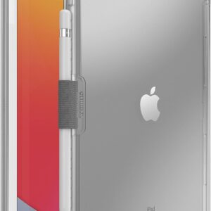 OtterBox Symmetry – Custodia trasparente per Apple iPad 7a/8a/9a generazione, antiurto, a prova di caduta, custodia protettiva sottile, testata secondo gli standard militari, trasparente