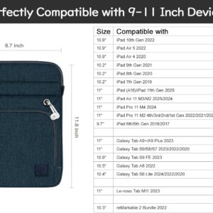 Dadanism 9-11 Pollici Custodia Borsa per Tablet a Tracolla Regolabile Compatibile con iPad 10,2 2021-2019, iPad Pro 11, iPad Air 5/4 10,9 2022/2020, iPad 10th Gen 10.9 2022, Galaxy Tab A8 10,5