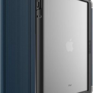 Otterbox Cover Symmetry Folio Case per iPad 10, 2′ (7.ª gen / 8.ª gen / 9.ª gen), antishock e cadute, custodia Folio protettiva sottile,testata a norme MIL-STD 810G, Blu/Nero, Versione No Pack Retail