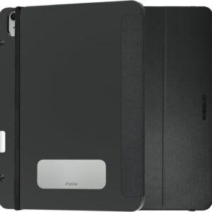 OtterBox React Folio Custodia per iPad Air 13 pollici (2024 M2, 2025 M3), antishock e cadute, ultra sottile, custodia Folio protettiva, testata a norme MIL-STD 810G, Nero, Senza Retail Package
