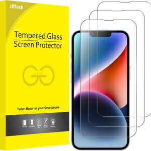 JETech Pellicola Protettiva a Copertura Totale per iPhone 16e 2025, iPhone 14 6,1 Pollici, Completa Vetro Temperato Film 9H Compatibile con Cover, HD Chiaro, Pacco da 3