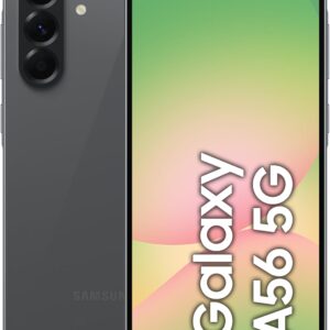 Samsung Galaxy A56 5G, smartphone Android, 256 GB di memoria, 8 GB di RAM, antracite, aggiornamento del sistema operativo 6X, grande schermo, lunga durata della batteria (Samsung Turkey garantito)
