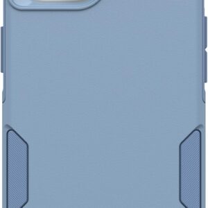OtterBox Custodia per iPhone 15, iPhone 14 e iPhone 13 Commuter Series – Denim Crisp (Blu), Sottile e Resistente, Tascabile, con Protezione per Le Porte