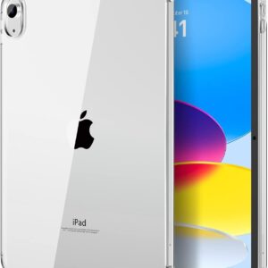 MoKo Custodia per iPad (A16) 11a Generazione 2025, iPad 10a Generazione Custodia 2022 Cover Protettiva in TPU Trasparente Morbido Antiurto e Leggero con Posteriore Trasparente,
