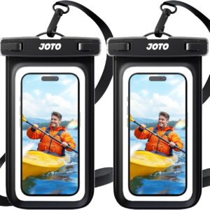 JOTO Custodia Impermeabile Smartphone 30M/IPX8, Universale Cover Subacquea per iPhone 17 16 15 14 13 12 11 Air Pro Max Plus XS XR X 8 Galaxy S23 S22 S21 S20 Fino a 7″-2 Pezzi