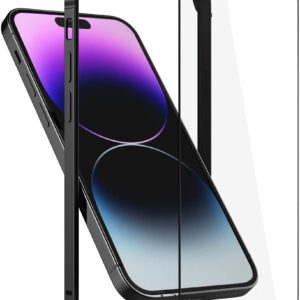 Custodia bumper compatibile con iPhone 14 Pro 6.1 pollici, sottile custodia protettiva in metallo con morbido TPU [nessuna interferenza di segnale] [supporto ricarica senza fili ] con iPhone 14 Pro,