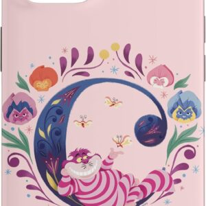 Custodia per iPhone 14 Disney Alfabeto Monogramma Lettera C per Stregatto
