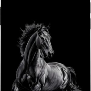 Vintage Texas Western Equitazione Mano Disegnato Selvaggio Cavallo Amante Custodia per iPhone 14 Plus