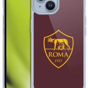 Head Case Designs Licenza Ufficiale AS Roma Stemma Logo Grafico 2024/25 Custodia Cover in Morbido Gel Compatibile con Apple iPhone 14