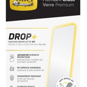 OtterBox Pellicola protettiva in Vetro temperato Premium per iPhone 14 Pro con trattamento antimicrobico,Protezione a rotture avanzata, graffi e cadute da 0.9m, Antimicrobico