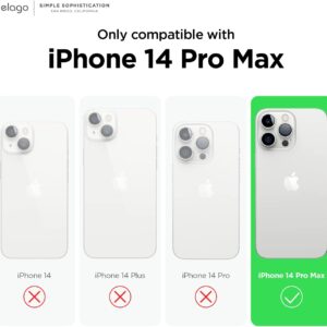 elago Cover Silicone Liquido Custodia Compatibile con iPhone 14 Pro Max Case (6.7″), Silicone Premium, Protezione – Cover Antiurto a 4 Strati, Custodia Morbida Microfibra Antigraffio (Nero)