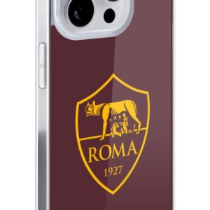 Head Case Designs Licenza Ufficiale AS Roma Stemma Logo Grafico 2024/25 Custodia Cover in Morbido Gel Compatibile con Apple iPhone 14