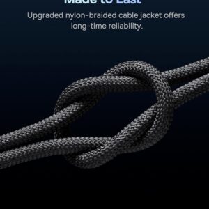 Baseus Cavo da USB C a USB C, 100W [2m + 2m] cavo di ricarica rapida di tipo C per iPhone 16, 15, 14, 13 12 Pro, Galaxy S25, S24, S23, Ultra, MacBook, iPad Pro