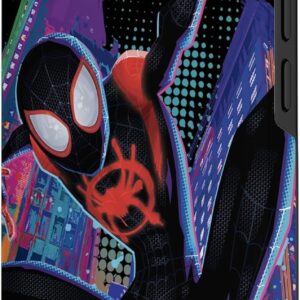 Marvel Spider-Man nella città di Spider-Verse Miles Morales Custodia per iPhone 14