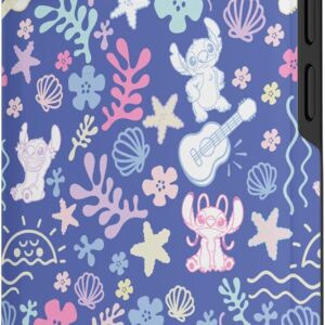 Disney Stitch & Angel Fluffy Summer Ocean Vibes Pattern Custodia per iPhone 14