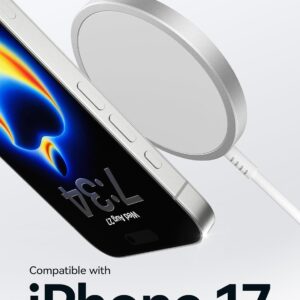 JSAUX 15 W Caricabatterie Mag-Safe Magnetico Senza Fili Compatibile per Caricabatterie MagSafe iPhone 14 Plus/iPhone 14 Pro Max/iPhone 13 Pro Max/13 Mini/13 Pro/13/12 Mini/12 Pro Max/Airpods Pro