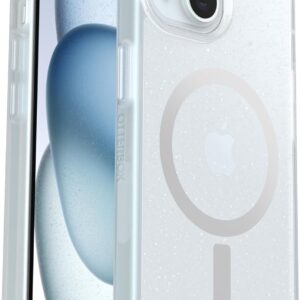 Cover per iPhone 16e, 15, 14, 13 OtterBox Sleek Series MagSafe, resistente a shock e cadute fino, cover ultrasottile, testata a norme MIL-STD 810G, Stardust/Trasparente, Senza Retail Package