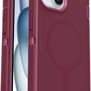 OtterBox Cover Defender Series MagSafe per iPhone 16e, 15, 14, 13, custodia protettiva antiurto, a prova di caduta, protezione estrema, testata 7x norme MIL-STD 810G, Rosa