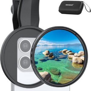 NEEWER 67mm Filtro CPL con Clip Compatibile con iPhone, Filtro Polarizzatore Circolare per Obiettivo Telefono, Accessori Fotografia Compatibile con iPhone 16 15 Pro Max Plus 16e 14 13 mini 12, FL-B23