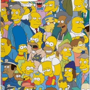 Stampa dei personaggi di The Simpsons Springfield Custodia per iPhone 14