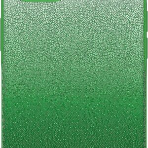 Swarovski High Custodia per Smartphone, con Superficie Ricoperta di CristalliSwarovski , Compatibile con iPhone 14, Verde