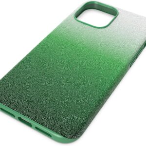 Swarovski High Custodia per Smartphone, con Superficie Ricoperta di CristalliSwarovski , Compatibile con iPhone 14, Verde